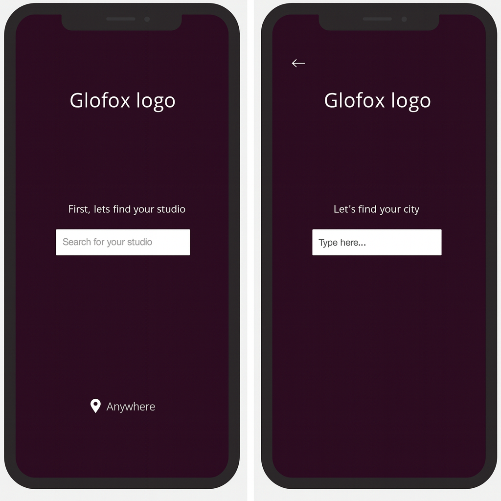 Location finder screen